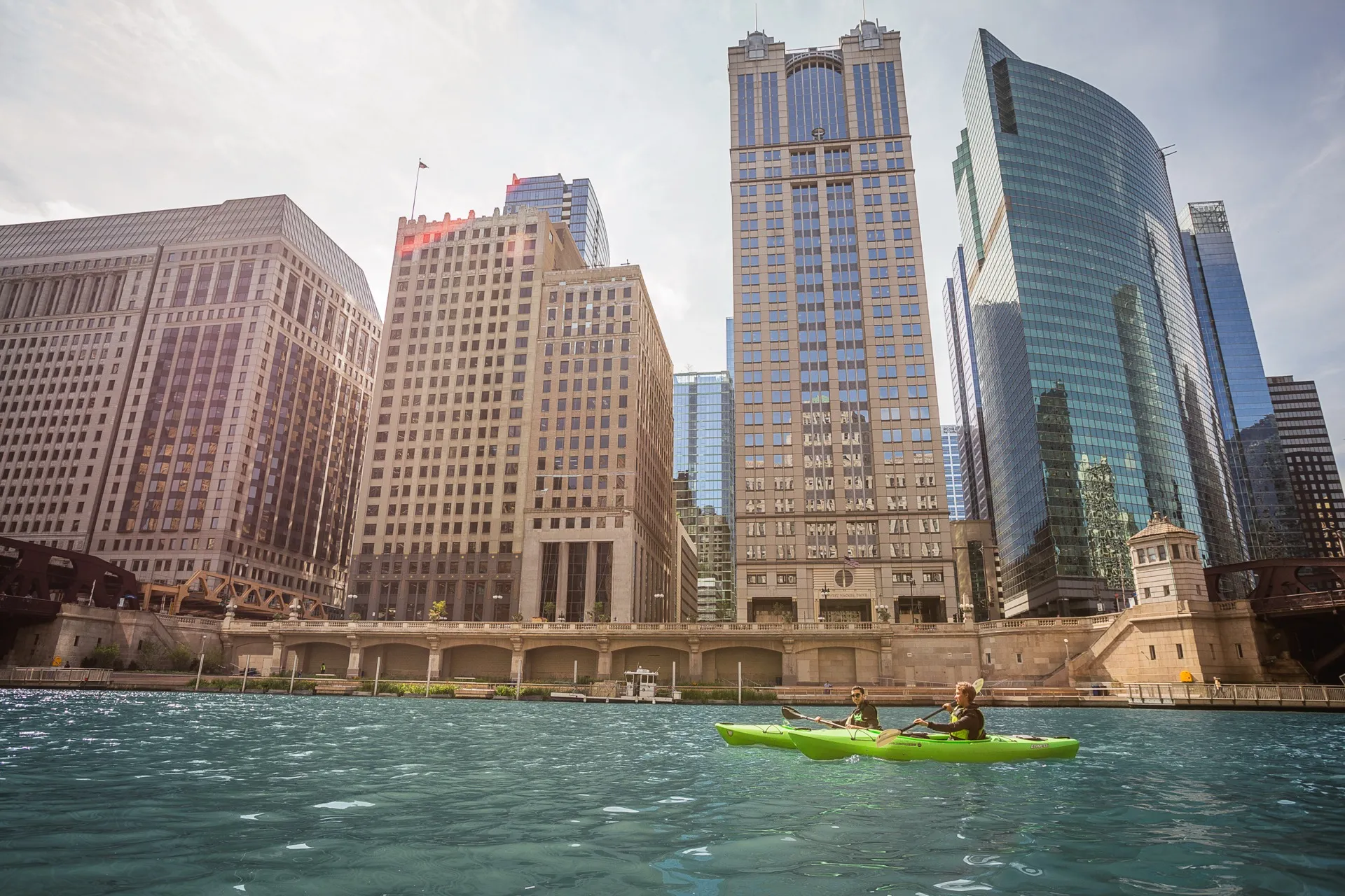Kayaking on the Chicago River